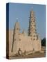 Mud Built Minaret and Mosque, Koupela, Burkina Faso, Africa-Ian Griffiths-Stretched Canvas