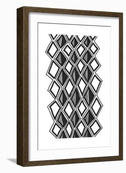 Mud Cloth Study III-Renee W^ Stramel-Framed Art Print