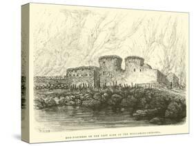 Mud-Fortress on the Left Bank of the Huilcamayo-Urubamba-Édouard Riou-Stretched Canvas