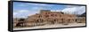 Mud Houses in a Village, Taos Pueblo, New Mexico, USA-null-Framed Stretched Canvas