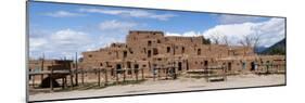 Mud Houses in a Village, Taos Pueblo, New Mexico, USA-null-Mounted Photographic Print