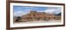 Mud Houses in a Village, Taos Pueblo, New Mexico, USA-null-Framed Photographic Print