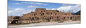 Mud Houses in a Village, Taos Pueblo, New Mexico, USA-null-Mounted Photographic Print