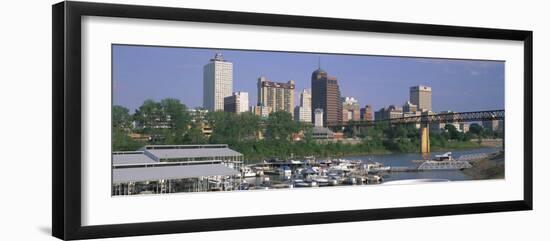 Mud Island Marina Skyline Memphis, TN-null-Framed Photographic Print