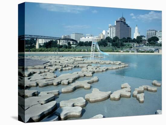 Mud Island, Memphis, TN-Mark Gibson-Stretched Canvas