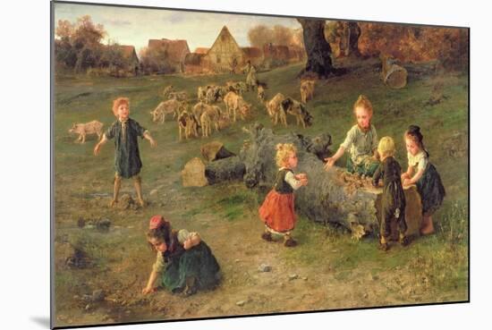 Mud Pies, 1873-Ludwig Knaus-Mounted Giclee Print