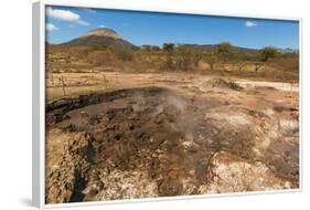 Mud Pots, Fumaroles and Dormant Volcan Santa Clara at the San Jacinto Volcanic Thermal Area-Rob Francis-Framed Photographic Print