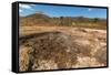 Mud Pots, Fumaroles and Dormant Volcan Santa Clara at the San Jacinto Volcanic Thermal Area-Rob Francis-Framed Stretched Canvas