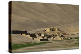 Mud village in Bamiyan Province, Afghanistan, Asia-Alex Treadway-Stretched Canvas