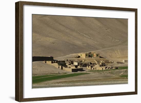 Mud village in Bamiyan Province, Afghanistan, Asia-Alex Treadway-Framed Photographic Print