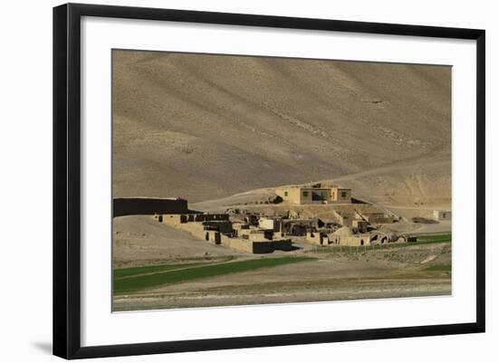 Mud village in Bamiyan Province, Afghanistan, Asia-Alex Treadway-Framed Photographic Print