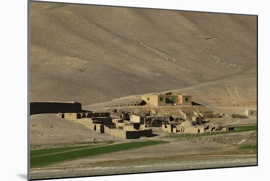 Mud village in Bamiyan Province, Afghanistan, Asia-Alex Treadway-Mounted Photographic Print