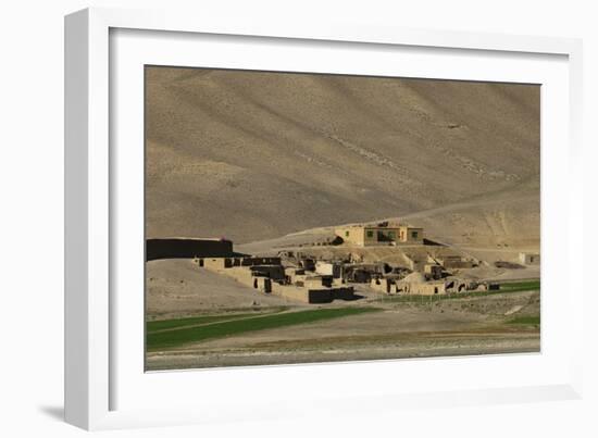 Mud village in Bamiyan Province, Afghanistan, Asia-Alex Treadway-Framed Photographic Print