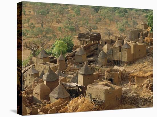 Mud Village, Sanga Region, Dogon, Mali, Africa-Bruno Morandi-Stretched Canvas