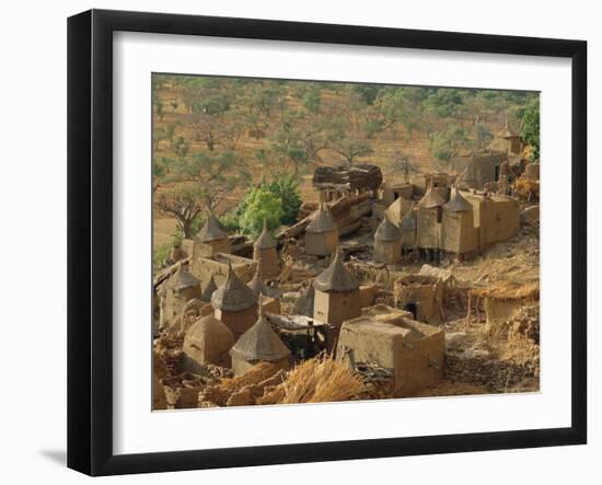 Mud Village, Sanga Region, Dogon, Mali, Africa-Bruno Morandi-Framed Photographic Print