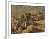 Mud Village, Sanga Region, Dogon, Mali, Africa-Bruno Morandi-Framed Photographic Print