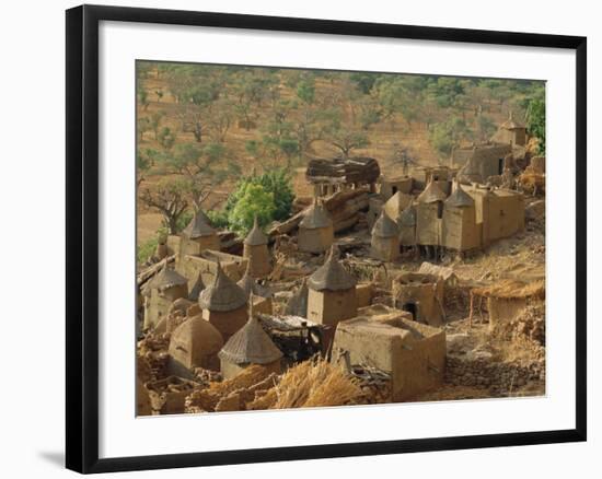 Mud Village, Sanga Region, Dogon, Mali, Africa-Bruno Morandi-Framed Photographic Print