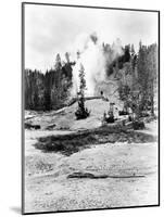 Mud Volcano at Yellowstone National Park Photograph - Yellowstone, WY-Lantern Press-Mounted Art Print