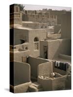 Mud-Walled Houses, Mopti, Mali, Africa-David Poole-Stretched Canvas