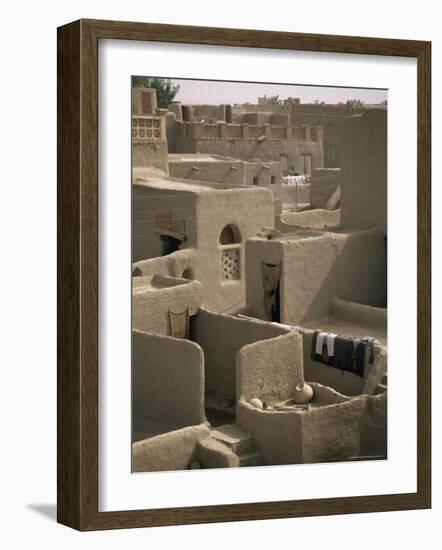 Mud-Walled Houses, Mopti, Mali, Africa-David Poole-Framed Photographic Print