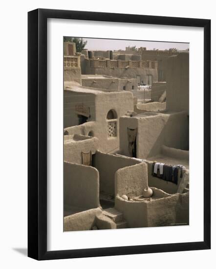 Mud-Walled Houses, Mopti, Mali, Africa-David Poole-Framed Photographic Print