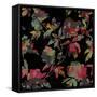 Mudan Silhouette Floral-Bill Jackson-Framed Stretched Canvas