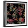 Mudan Silhouette Floral-Bill Jackson-Framed Giclee Print