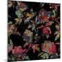 Mudan Silhouette Floral-Bill Jackson-Mounted Giclee Print