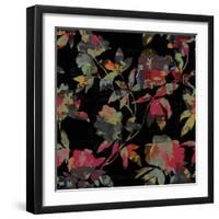 Mudan Silhouette Floral-Bill Jackson-Framed Giclee Print