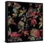 Mudan Silhouette Floral-Bill Jackson-Framed Stretched Canvas