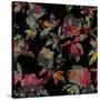 Mudan Silhouette Floral-Bill Jackson-Stretched Canvas