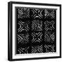 Mudcloth Black IV-Ellie Roberts-Framed Art Print