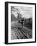 Muddy Cyclist-null-Framed Photographic Print