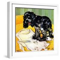 "Muddy Paw Prints," December 6, 1947-Albert Staehle-Framed Premium Giclee Print