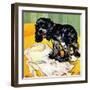 "Muddy Paw Prints," December 6, 1947-Albert Staehle-Framed Giclee Print