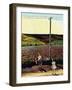 "Muddy Walk Home", May 13, 1950-John Falter-Framed Giclee Print