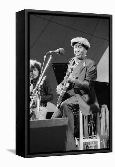 Muddy Waters, American Blues Musician, Capital Jazz, 1979-Brian O'Connor-Framed Stretched Canvas