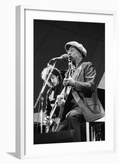 Muddy Waters, American Blues Musician, Capital Jazz, 1979-Brian O'Connor-Framed Photographic Print