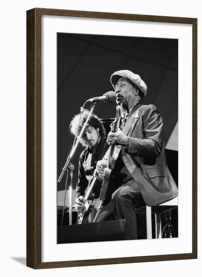 Muddy Waters, American Blues Musician, Capital Jazz, 1979-Brian O'Connor-Framed Photographic Print