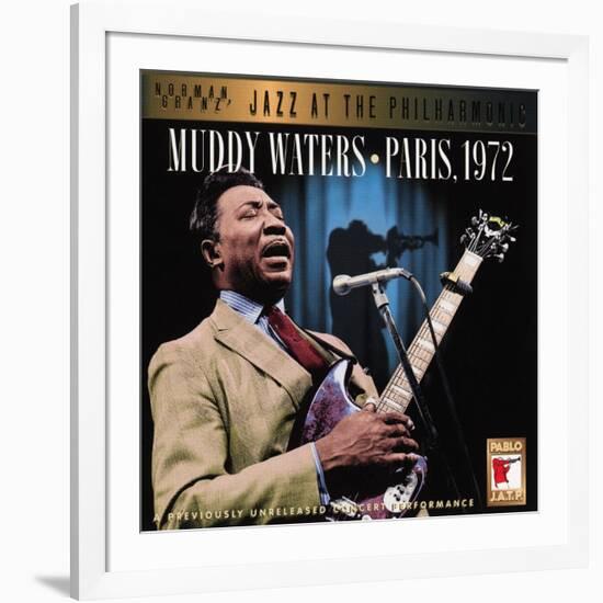 Muddy Waters - Paris, 1972-null-Framed Art Print