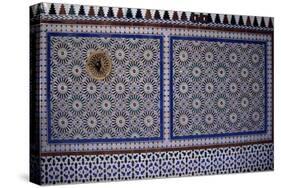 Mudejar Style Glazed Tiles from Las Tomasas Palace, Ecija, Andalusia, Spain-null-Stretched Canvas
