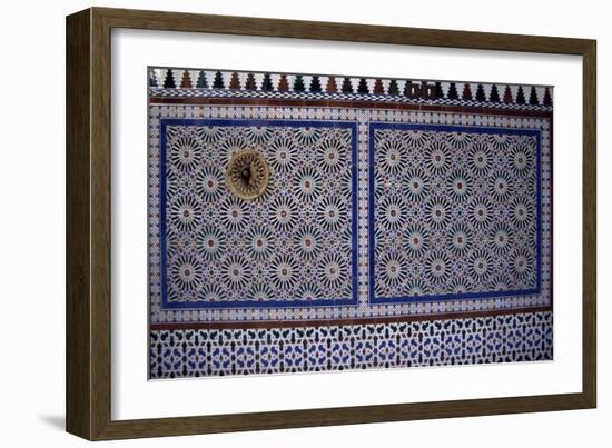 Mudejar Style Glazed Tiles from Las Tomasas Palace, Ecija, Andalusia, Spain-null-Framed Giclee Print