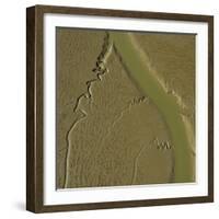 Mudflat, Aiguillon Bay, Vendee, France, July 2017.-Loic Poidevin-Framed Photographic Print