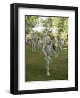 Mudmen from Asaro Parade as Ancestral Spirits, Papua New Guinea-Mrs Holdsworth-Framed Photographic Print