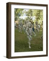 Mudmen from Asaro Parade as Ancestral Spirits, Papua New Guinea-Mrs Holdsworth-Framed Photographic Print