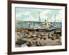 Muelle De Luz Harbour with Ferries, Havana, Cuba, 1904-null-Framed Giclee Print