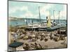 Muelle De Luz Harbour with Ferries, Havana, Cuba, 1904-null-Mounted Giclee Print