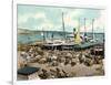 Muelle De Luz Harbour with Ferries, Havana, Cuba, 1904-null-Framed Giclee Print