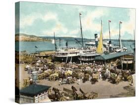 Muelle De Luz Harbour with Ferries, Havana, Cuba, 1904-null-Stretched Canvas