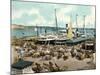 Muelle De Luz Harbour with Ferries, Havana, Cuba, 1904-null-Mounted Giclee Print
